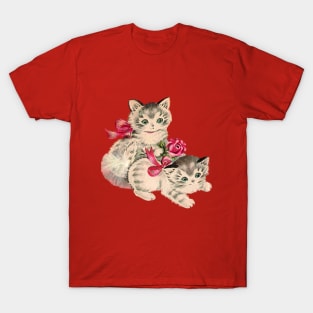 Kittens with Pink Bows T-Shirt